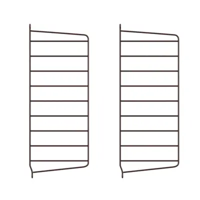 Väggavel 50x20 2-p mörkbrun