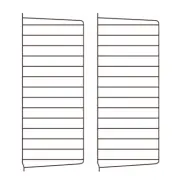 Väggavel 75x30 2-p mörkbrun