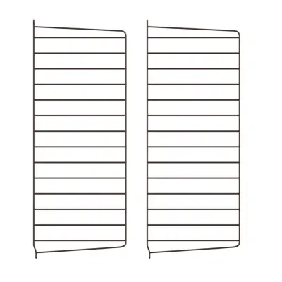 Väggavel 75x30 2-p mörkbrun