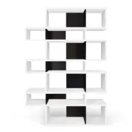 TEMAHOME London Bokhylla 003 - Vit/Svart - 156x220 cm