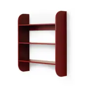 TÔNN furniture Strapats vägghylla 62x73,6 cm Burgundy