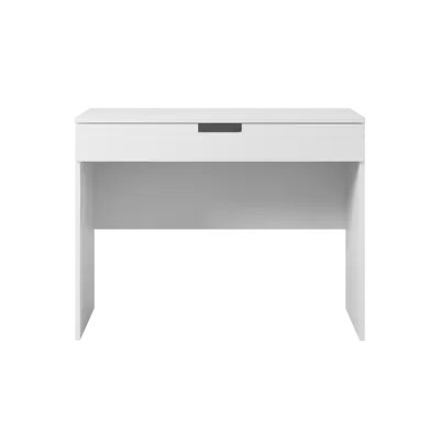 Tomi barnskrivbord, med 1 låda - vit laminat (100x60)