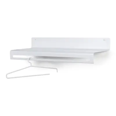 SPINDER DESIGN Wave klädhängare, med hylla - vit stål (B:78)