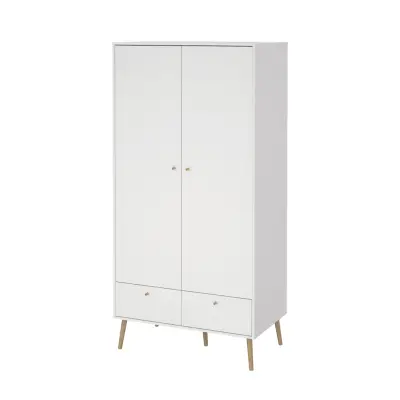 TVILUM Bodo Garderob med 2 dörrar + 2 lådor - Paket