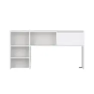 TVILUM Function Plus Hutch vägghylla för 70490, med 1 skjutdörr - vit högblank trä