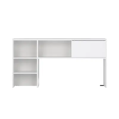 TVILUM Function Plus Hutch vägghylla för 70490, med 1 skjutdörr - vit högblank trä