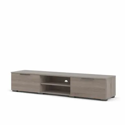 TVILUM Match TV-bord, med 1 Hylla och 2 Lådor - Tryffelfolie (172,7 x 39.9 cm)