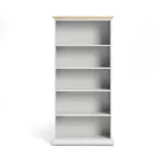 TVILUM Paris bokhylla - vit laminat, med 4 hyllor