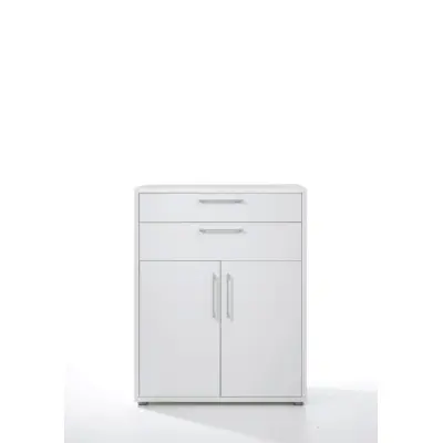 TVILUM Prima förvaringsskåp - vit kompositträ med hyllor, lådor och dörrar