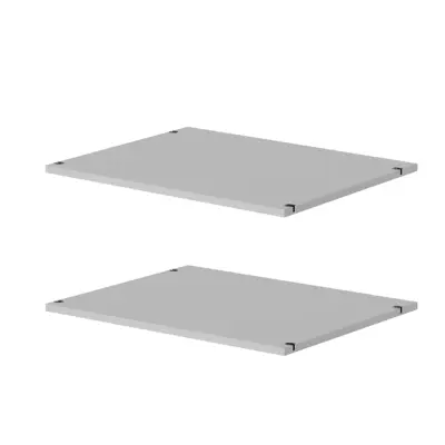 TVILUM Save vägghyllor - vit laminat, kompositträ, inkl väggfästen (2 st)