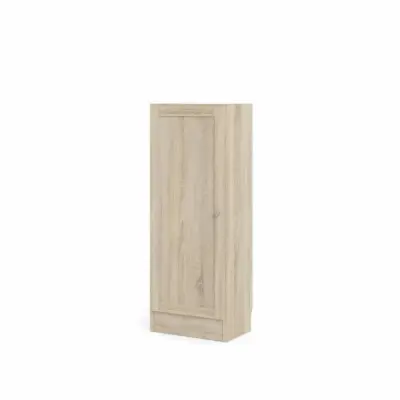 TWILUM Basic bokhylla, w. 1 dörr - ekfärgad folie