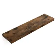 VASAGLE flytande hylla, vägghylla för foton, dekorationer, i vardagsrum, kök, hall, sovrum, badrum, rustikbrun LWS28BX