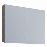 VCM NORDIC 1 spegelskåp väggskåp, med 2 dörrar och 1 hylla - spegelglas och naturlig melamin
