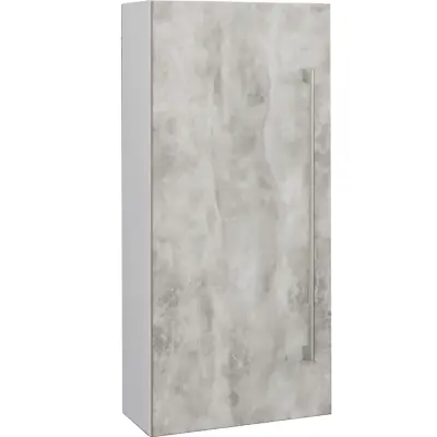 VCM NORDIC 3 väggskåp, med 1 dörr och 1 hylla - grå melamin