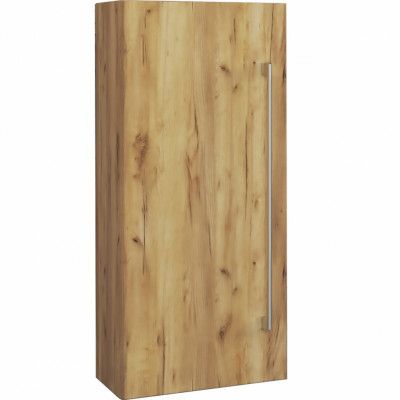 VCM NORDIC 3 väggskåp, med 1 dörr och 1 hylla - naturlig melamin