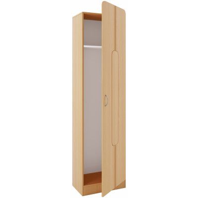 VCM NORDIC Balia garderob, w. 1 dörr och 1 hylla - naturligt trä