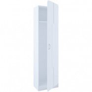 VCM NORDIC Balia garderob, w. 1 dörr och 1 hylla - vitt trä