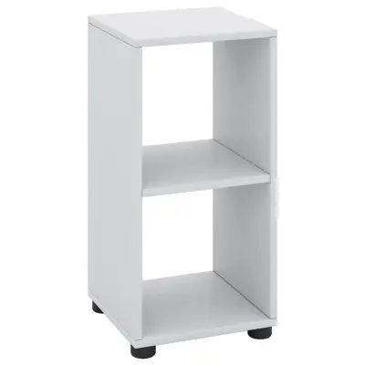 VCM NORDIC Benas-2 bokhylla, med 1 hylla - vitt trä (H:63,3cm x31,2cm x 29,8cm)