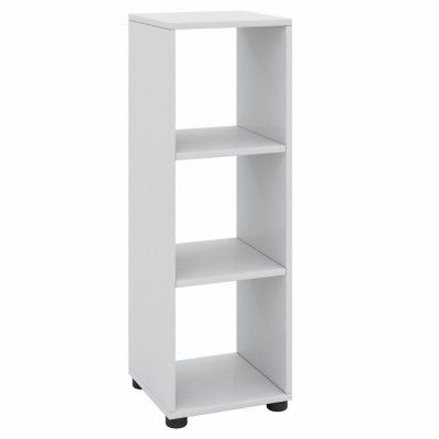 VCM NORDIC Benas-3 bokhylla, med 2 hyllor - vitt trä