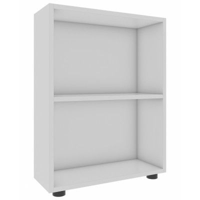 VCM NORDIC Bulas 2-rums bokhylla, m. 1 hylla - vitt trä