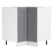 VCM NORDIC Colura kökshörnunderskåp, m. 1 dörr och 1 hylla - antracitgrå/vit trä (B:76)