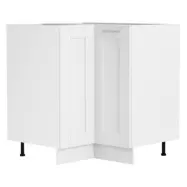 VCM NORDIC Colura kökshörnunderskåp, m. 1 dörr och 1 hylla - vitt trä (B:76)