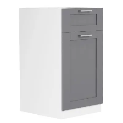 VCM NORDIC Colura köksunderskåp, m. 1 dörr, 1 låda, 1 hylla - antracitgrå/vit trä (B:40)