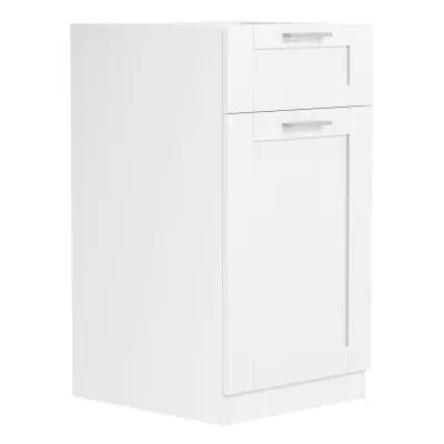 VCM NORDIC Colura köksunderskåp, m. 1 dörr, 1 låda, 1 hylla - vitt trä (B:40)