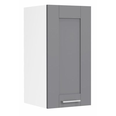 VCM NORDIC Colura köksväggskåp, m. 1 dörr, 1 hylla - antracitgrå/vit trä (B:30)