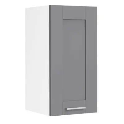 VCM NORDIC Colura köksväggskåp, m. 1 dörr, 1 hylla - antracitgrå/vit trä (B:30)