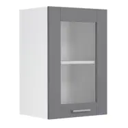 VCM NORDIC Colura köksväggskåp, m. 1 glasdörr, 1 hylla - antracitgrå/vit trä (B:40)