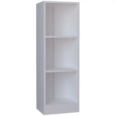 VCM NORDIC Dilos S bokhylla, m. 2 hyllor - vitt trä