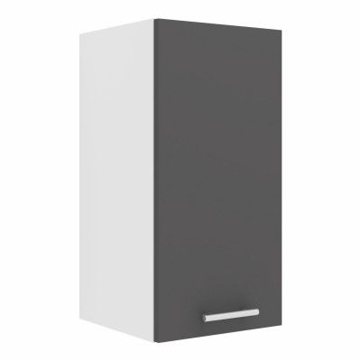 VCM NORDIC Esilo 1 dörr 30 köksväggskåp, m. 1 dörr och 1 hylla - vit och antracitgrå trä