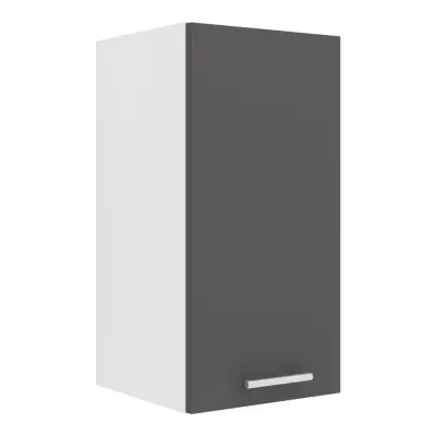 VCM NORDIC Esilo 1 dörr 30 köksväggskåp, m. 1 dörr och 1 hylla - vit och antracitgrå trä