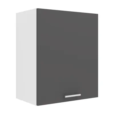VCM NORDIC Esilo 1 dörr 50 köksväggskåp, m. 1 dörr och 1 hylla - vit och antracitgrå trä