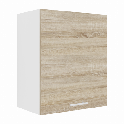 VCM NORDIC Esilo 1 dörr 50 köksväggskåp, m. 1 dörr och 1 hylla - vit och naturligt trä