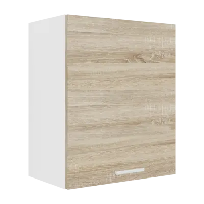 VCM NORDIC Esilo 1 dörr 50 köksväggskåp, m. 1 dörr och 1 hylla - vit och naturligt trä