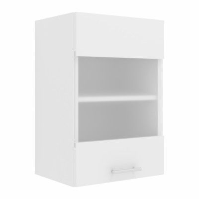 VCM NORDIC Esilo 1 köksväggskåp, m. 1 glasdörr och 1 hylla - vitt trä