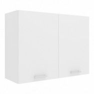 VCM NORDIC Esilo 2 luckor 80 köksväggskåp, m. 2 dörrar och 1 hylla - vitt trä