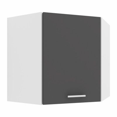 VCM NORDIC Esilo 57 kökshörnskåp, m. 1 dörr och 1 hylla - vit och antracitgrå trä
