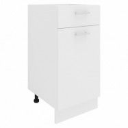 VCM NORDIC Esilo köksskåp, m. 1 dörr, 1 låda, 1 hylla - vitt trä