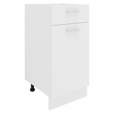 VCM NORDIC Esilo köksskåp, m. 1 dörr, 1 låda, 1 hylla - vitt trä