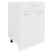 VCM NORDIC Esilo köksskåp, m. 2 luckor, 1 låda, 1 hylla - vitt trä