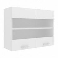 VCM NORDIC Esilo köksväggskåp, m. 2 glasdörrar och 1 hylla - vitt trä