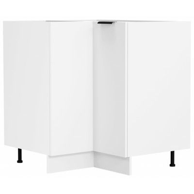 VCM NORDIC Fasola kökshörnunderskåp, m. 1 dörr, 1 hylla - vitt trä