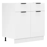 VCM NORDIC Fasola köksunderskåp, m. 2 dörrar, 1 låda, 1 hylla - vitt trä (B:80)