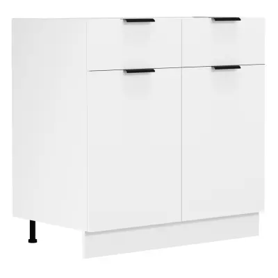 VCM NORDIC Fasola köksunderskåp, m. 2 dörrar, 1 låda, 1 hylla - vitt trä (B:80)