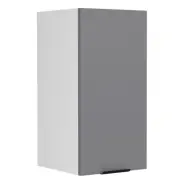 VCM NORDIC Fasola köksväggskåp, m. 1 dörr och 1 hylla - antracitgrå/vit trä (B:30)