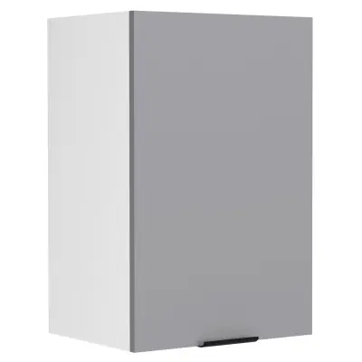 VCM NORDIC Fasola köksväggskåp, m. 1 dörr och 1 hylla - antracitgrå/vit trä (B:40)