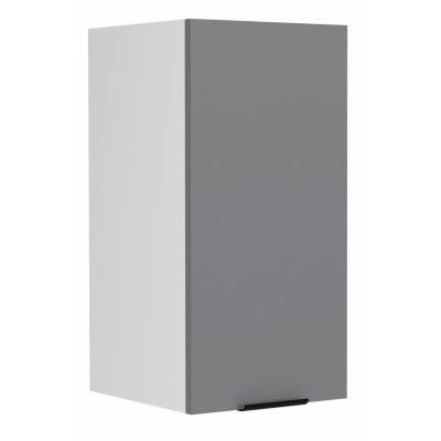 VCM NORDIC Fasola köksväggskåp, m. 1 dörr och 1 hylla - antracitgrå/vit trä (B:30)